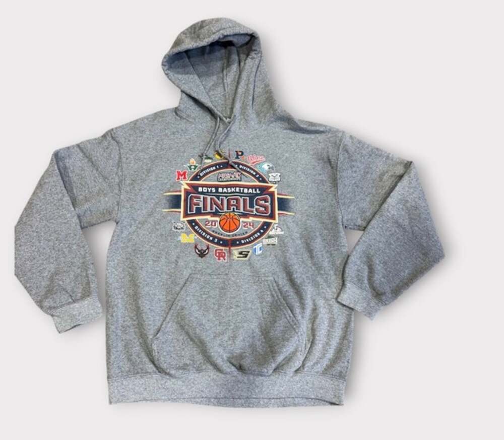 MHSAA 2024 Boys Basketball Finals Breslin Center Hoodie Sweatshirt Mens Medium